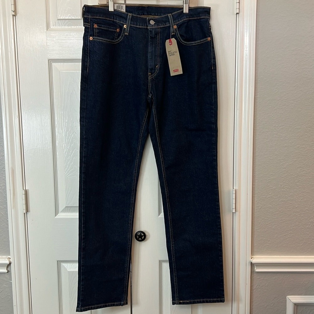 Levi’s 541 Athletic Taper Classic Red Tag Straight Leg Jeans Stretch Size 34/34